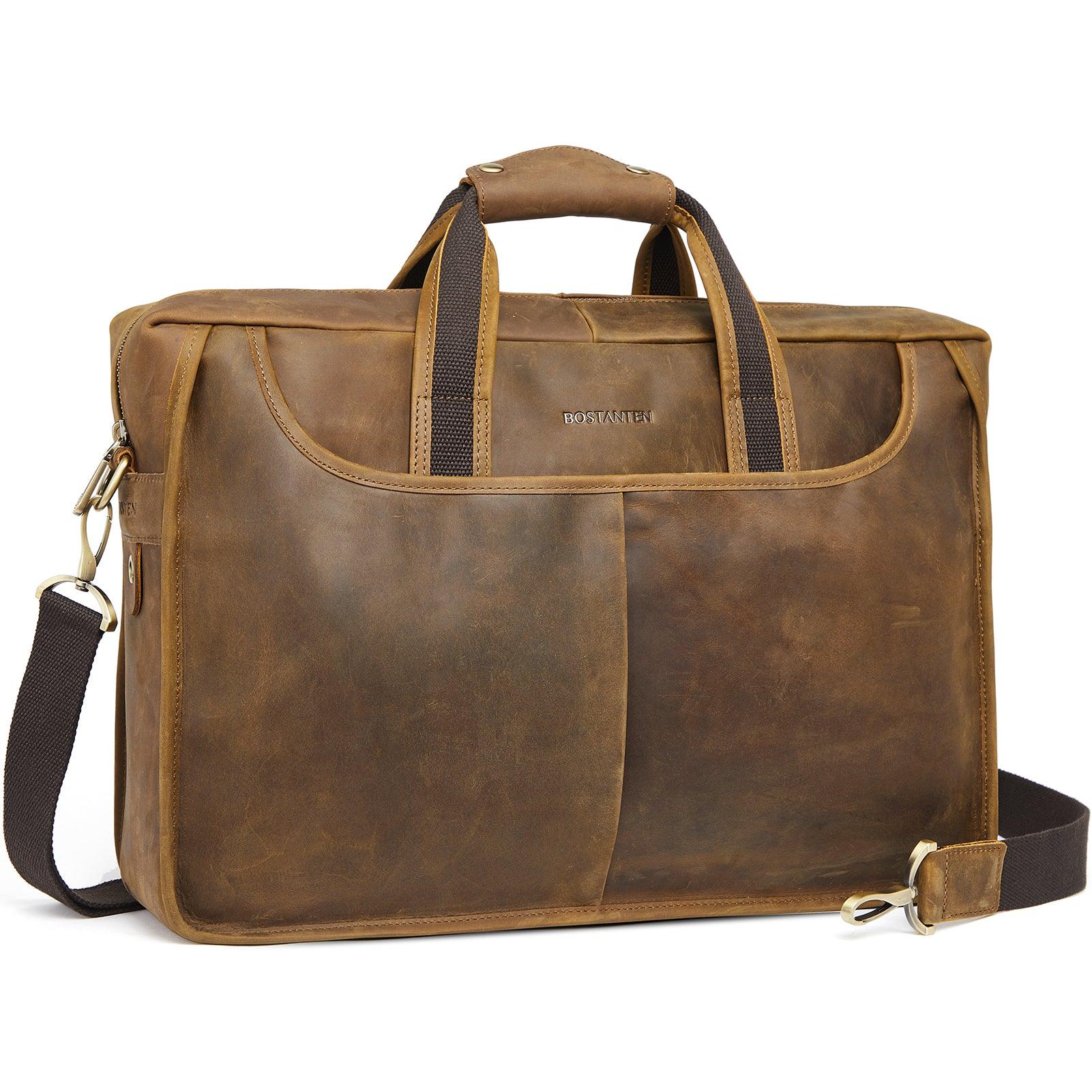 17 inch Men's Briefcase Messenger Bag — Business Lawyer - Image 14