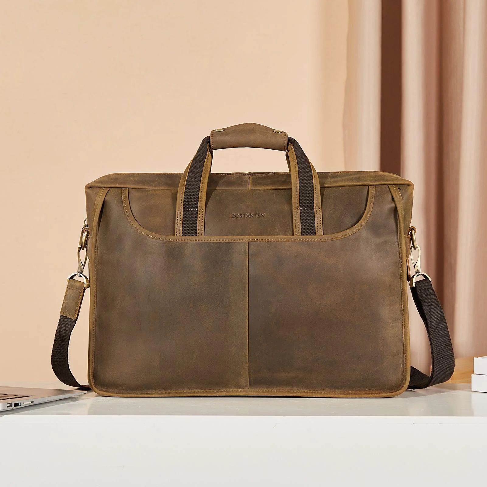 17 inch Men's Briefcase Messenger Bag — Business Lawyer - Image 18