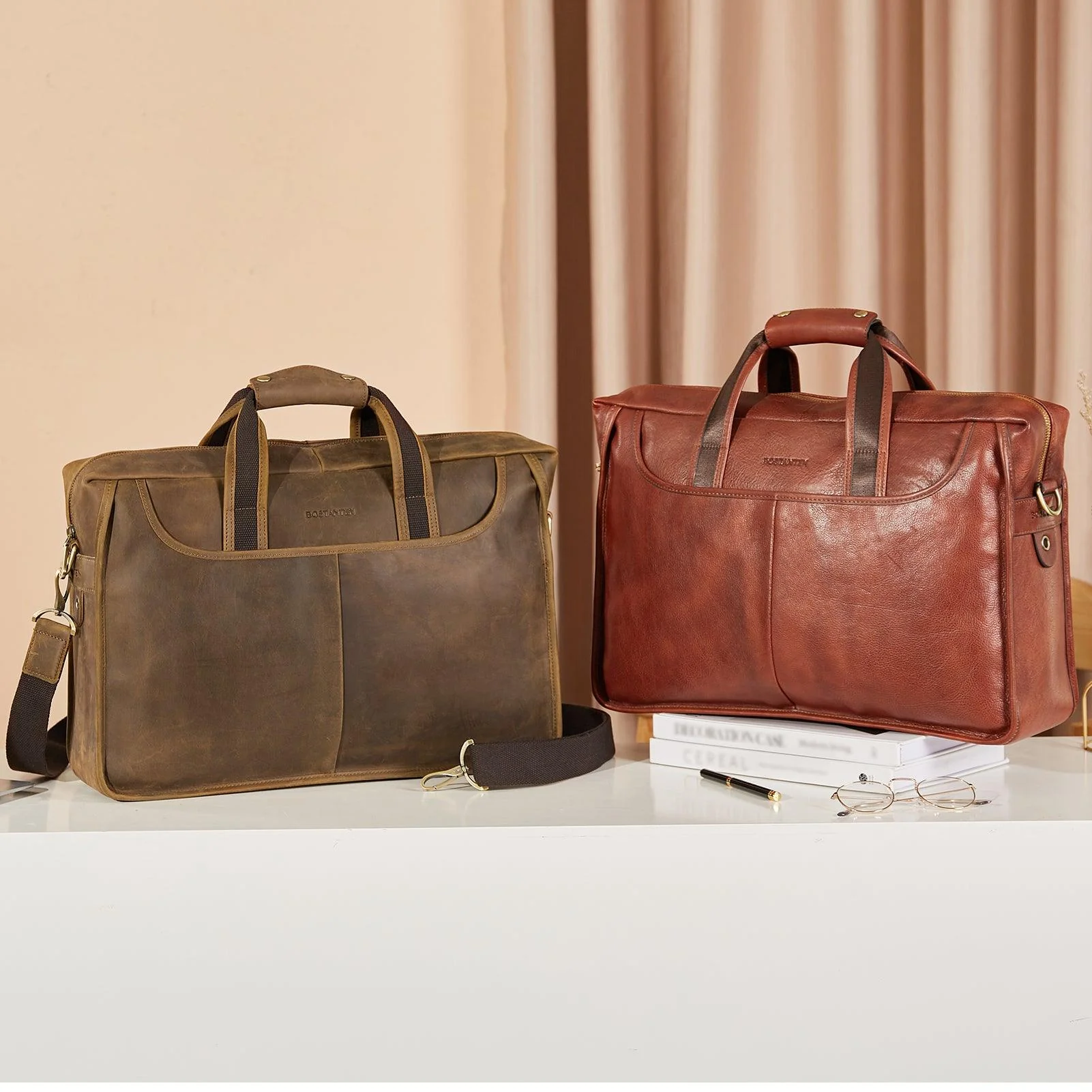 17 inch Men's Briefcase Messenger Bag — Business Lawyer - Image 20