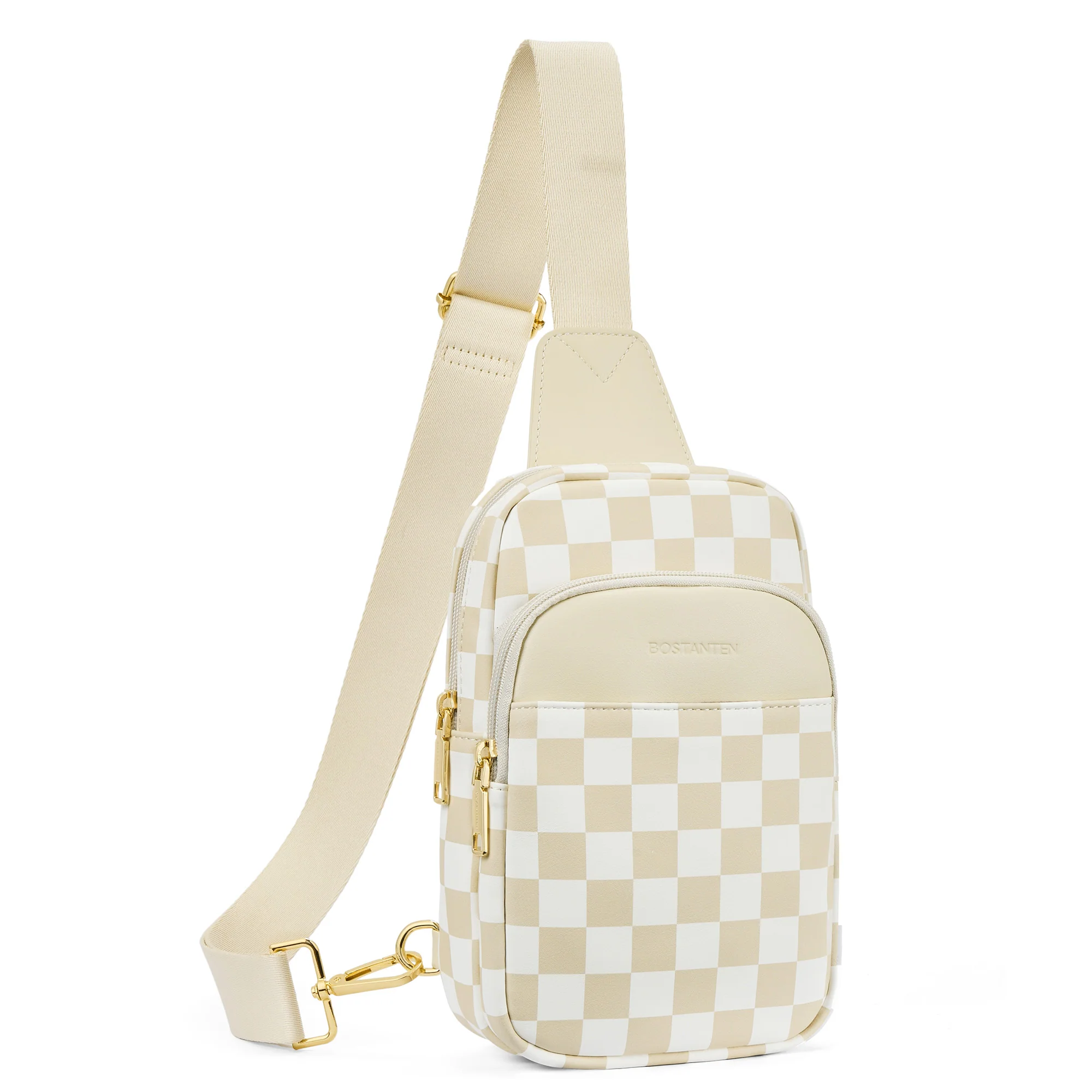 Aurora Chevron Quilted Embroidered Strap Sling Bag - Image 75