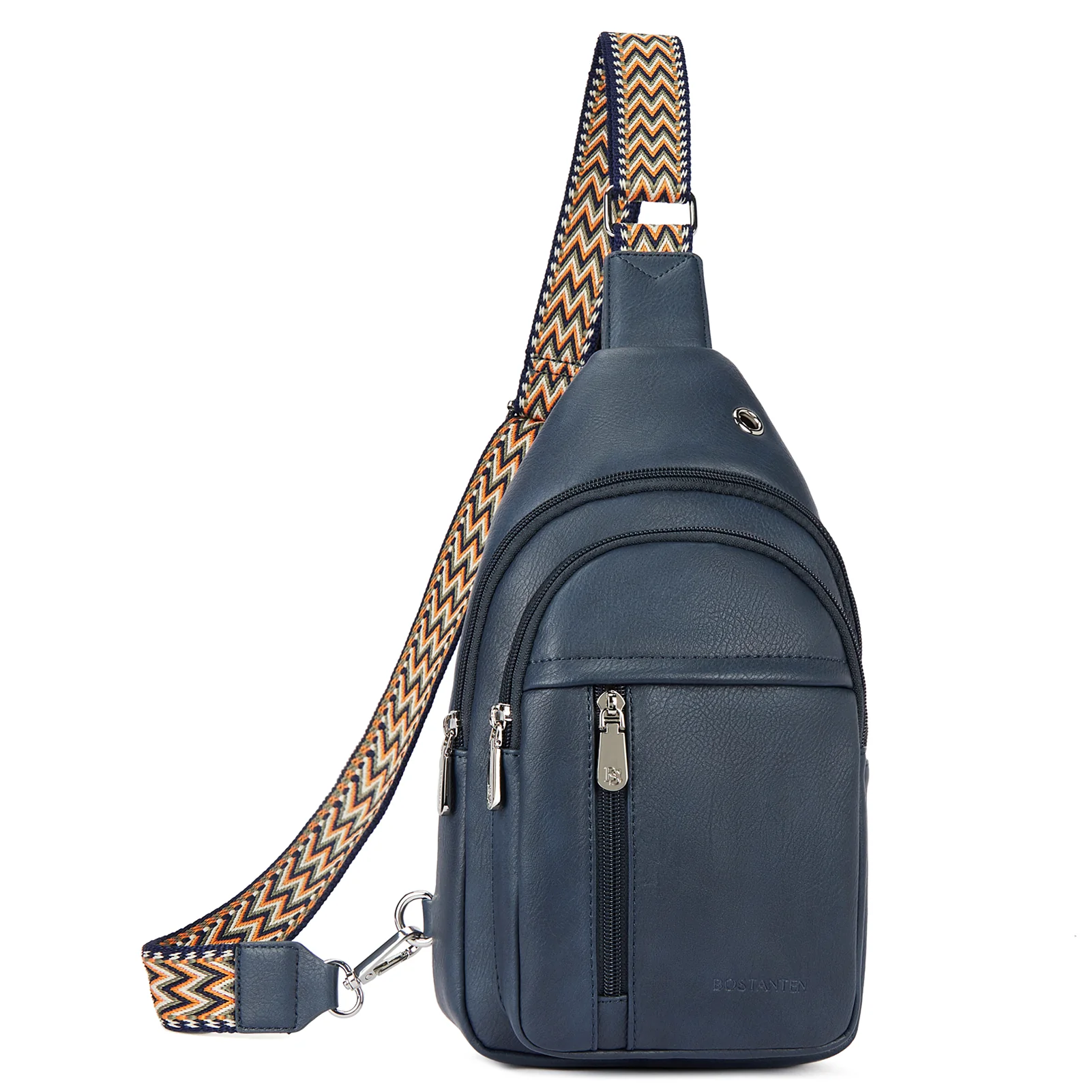 Aurora Chevron Patterned Sling Bag with Adjustable Guitar Strap - Image 37