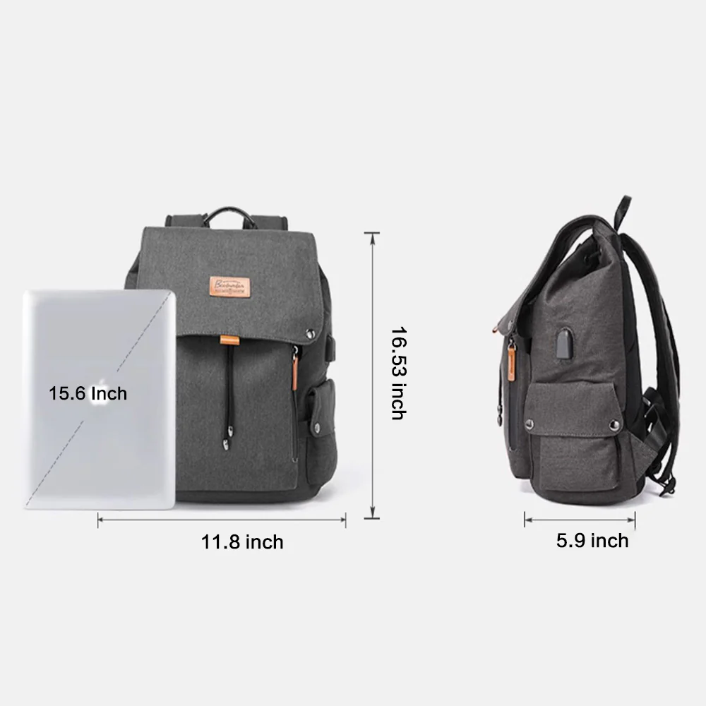 Milo Canvas Pro Travel & Commuter 15.6‘’ Laptop Backpack - Image 3