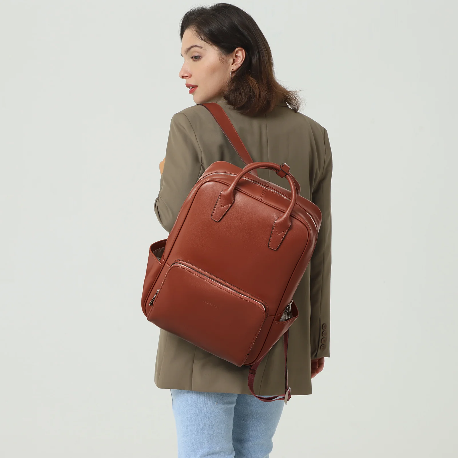 Caramel Womens Casual Backpack - Image 2