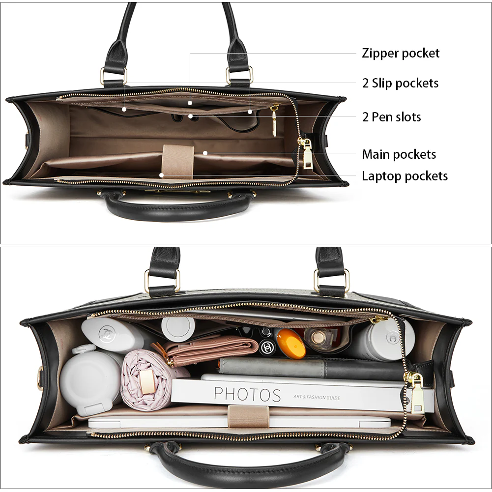 Mizuki Women Briefcase Bag — Italian Leather - Image 14