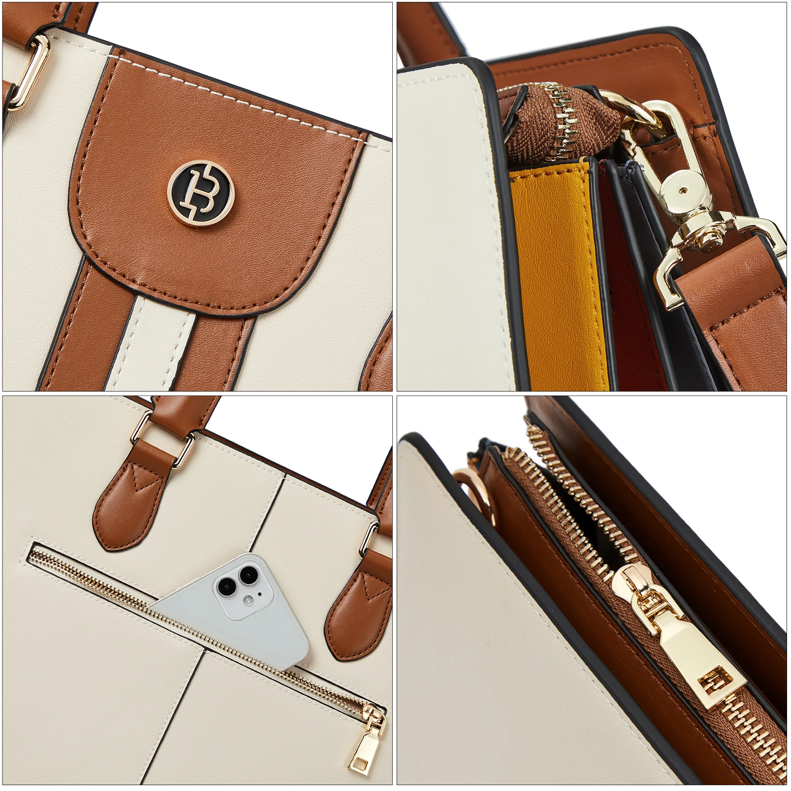 Stroud Vintage Leather Briefcase — Fashion Round - Image 17