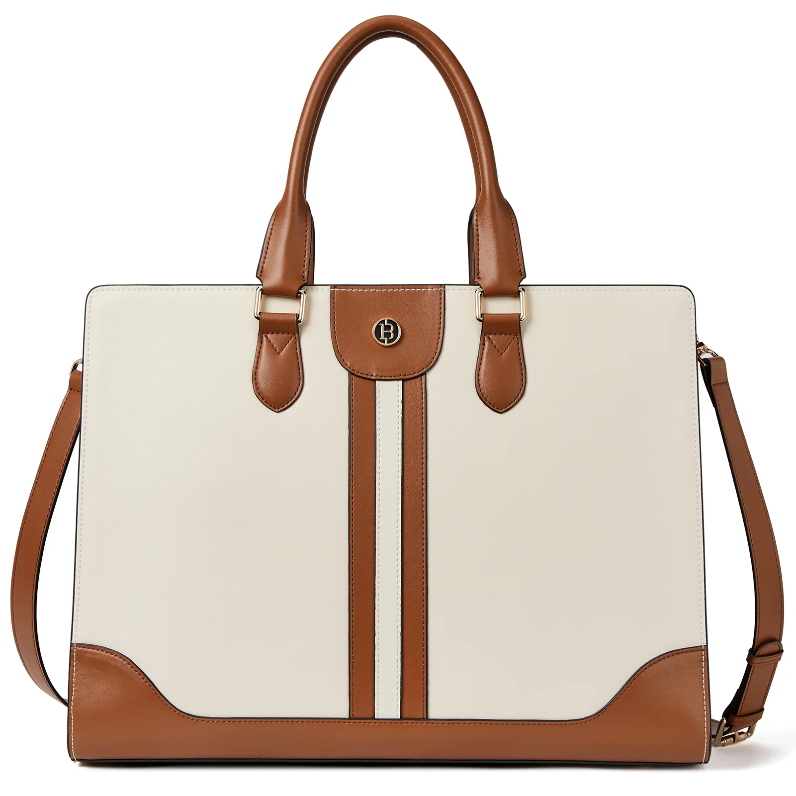 Stroud Vintage Leather Briefcase — Fashion Round - Image 18