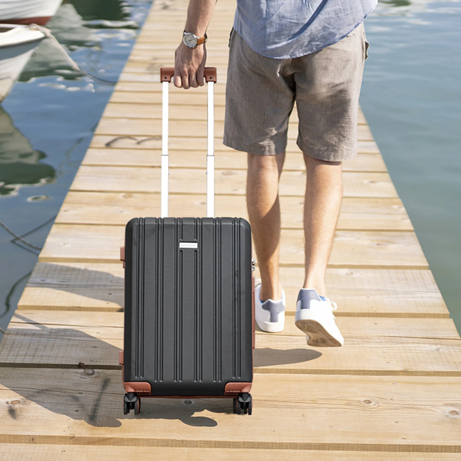 Arrio 20 inch Carry On Fashion Hardside Spinner Wheels Luggage - Image 11