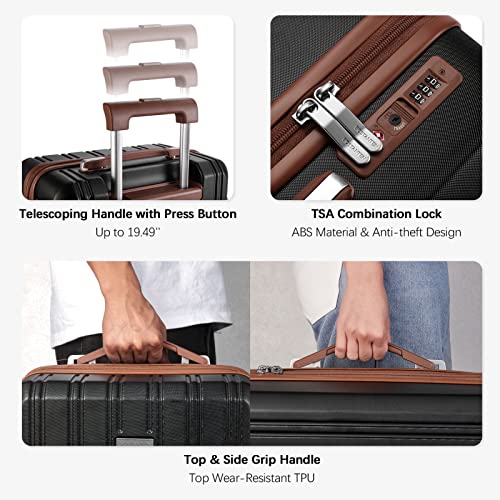 Arrio 20 inch Carry On Fashion Hardside Spinner Wheels Luggage - Image 14