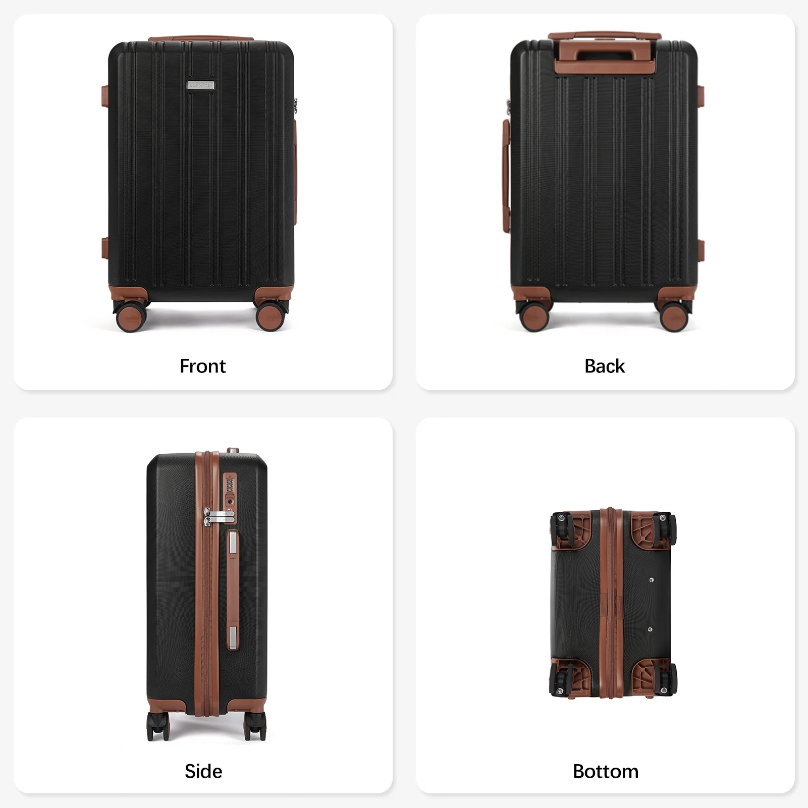 Arrio 20 inch Carry On Fashion Hardside Spinner Wheels Luggage - Image 17