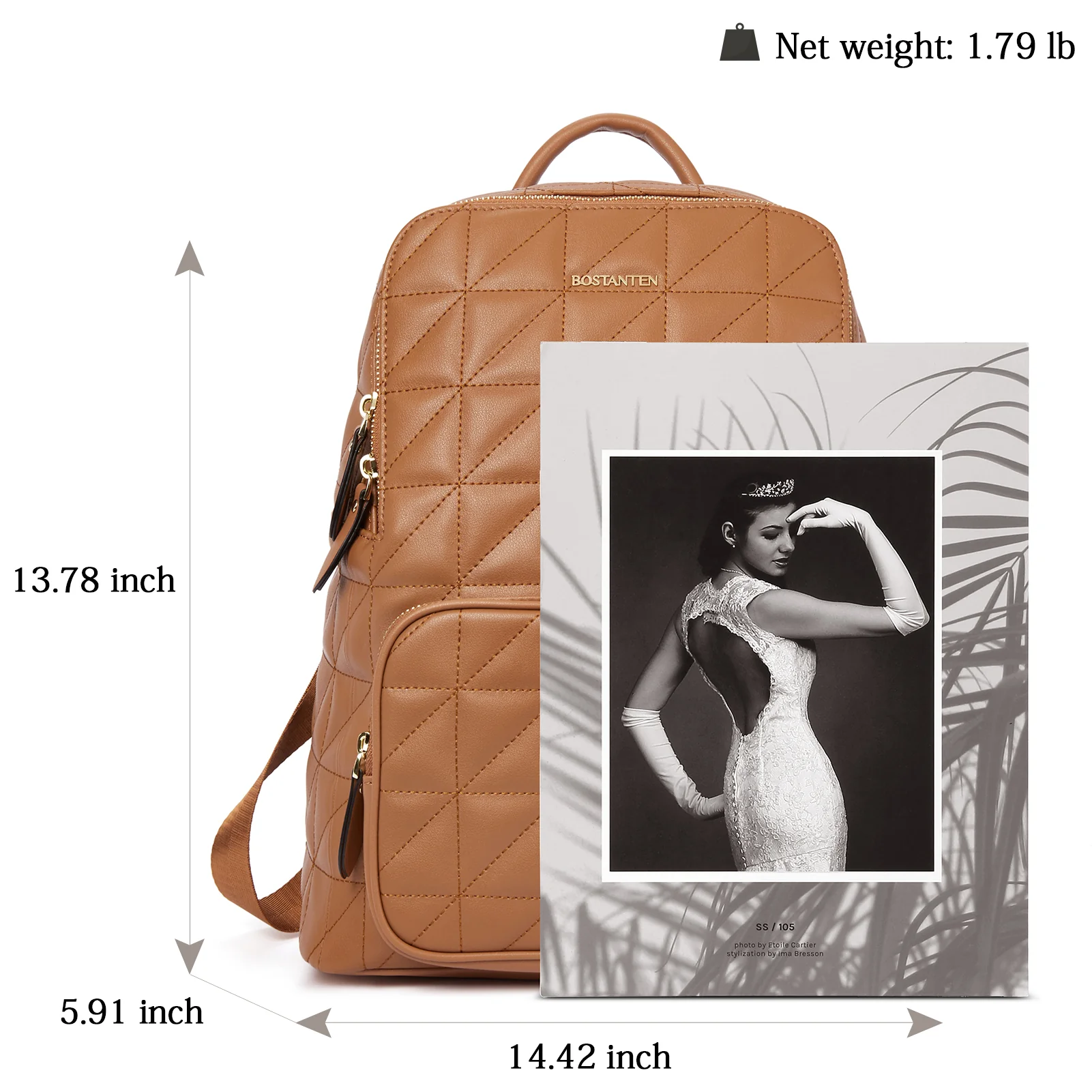 Minoru Leather Mini Backpack— Casual - Image 10