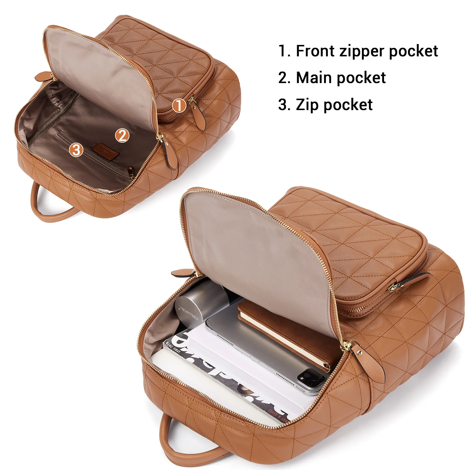 Minoru Leather Mini Backpack— Casual - Image 11