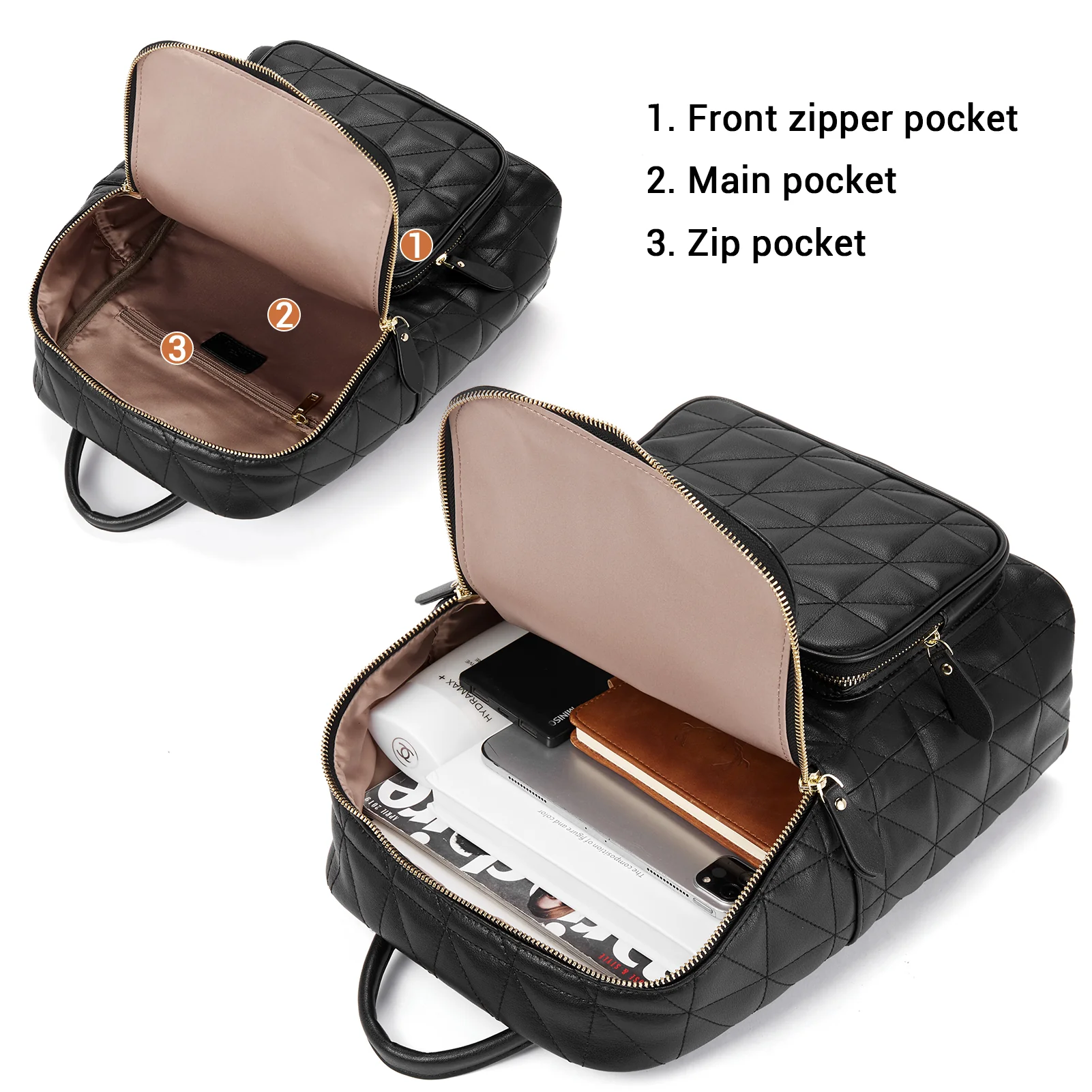 Minoru Leather Mini Backpack— Casual - Image 6