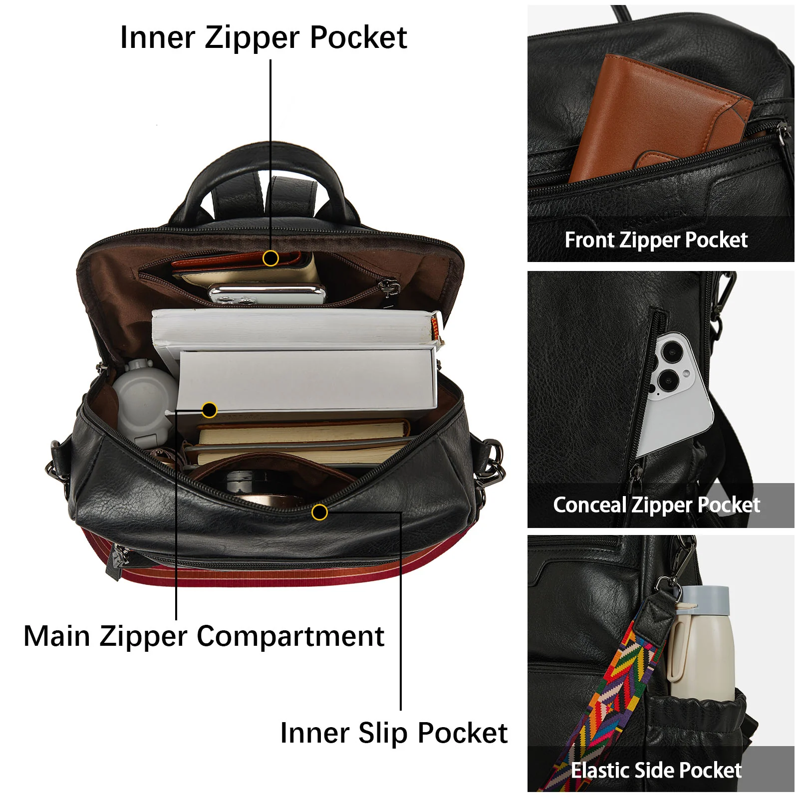 Nombongo Waterproof Backpack with Convertible Strap - Image 22