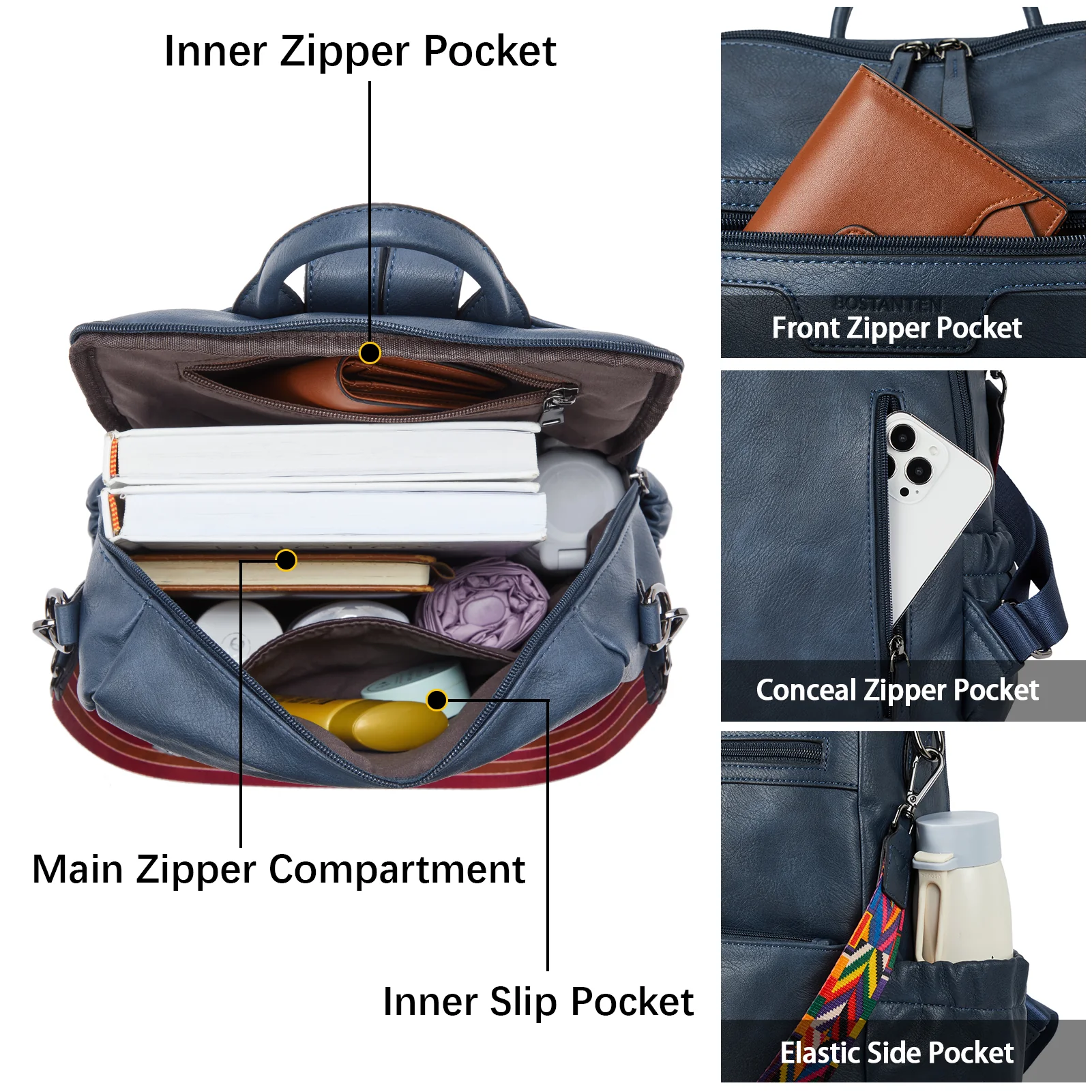 Nombongo Waterproof Backpack with Convertible Strap - Image 44
