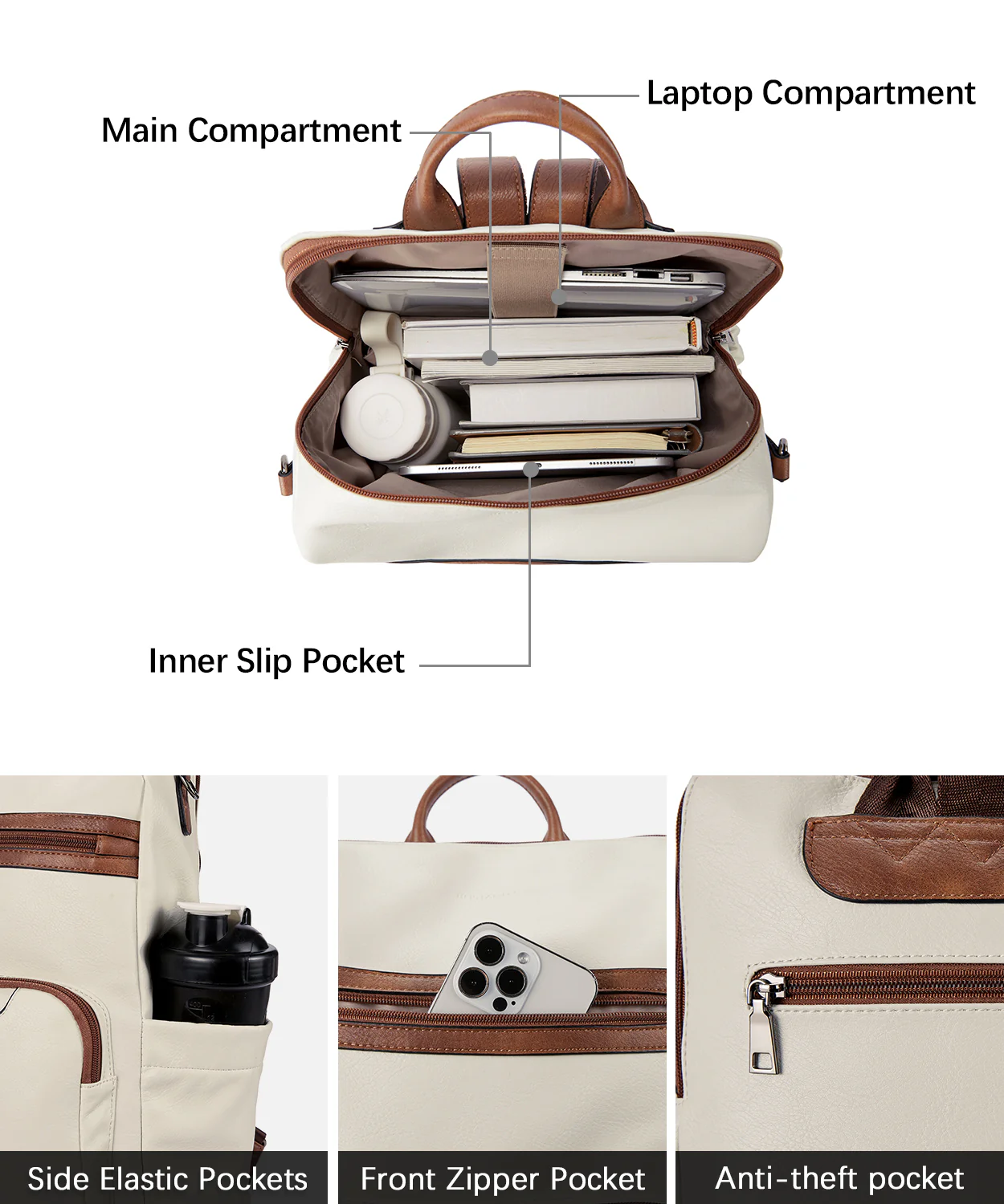 Nombongo Large Convertible Backpack Travel Bag - Two Sizes - Image 11