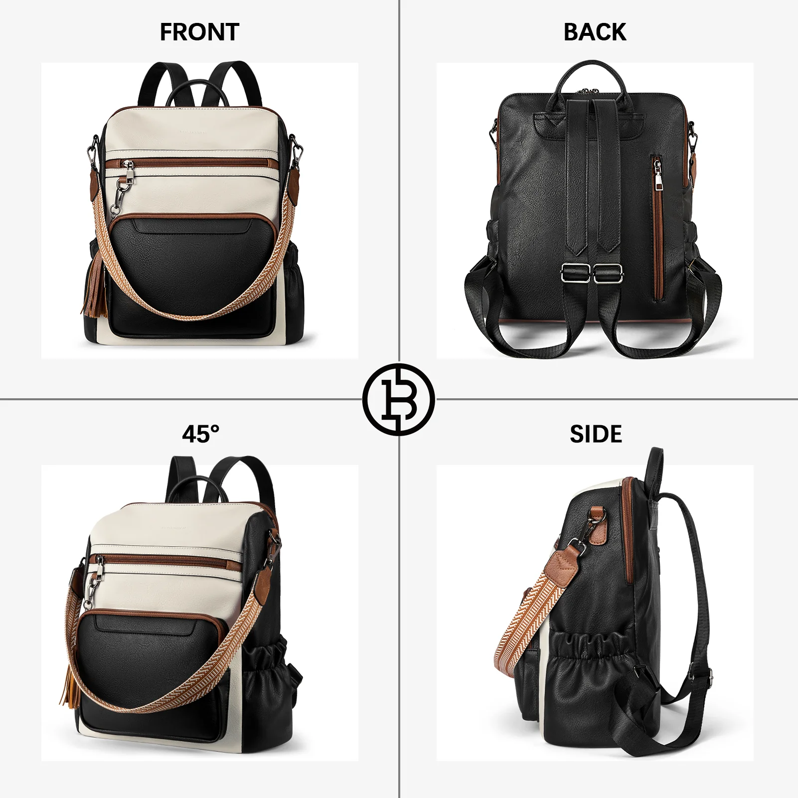 Nombongo Large Convertible Backpack Travel Bag - Two Sizes - Image 35