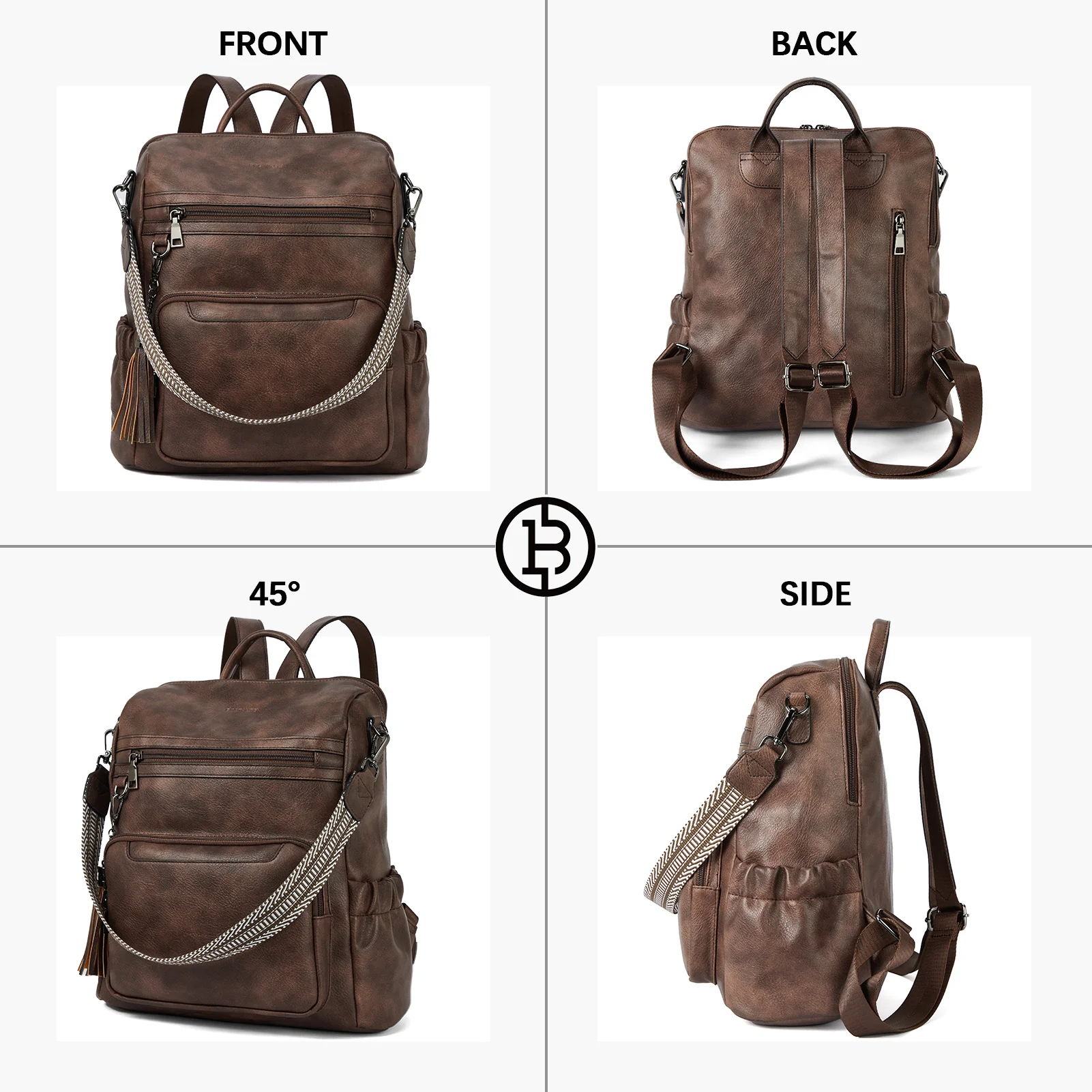 Nombongo Large Convertible Backpack Travel Bag - Two Sizes - Image 41