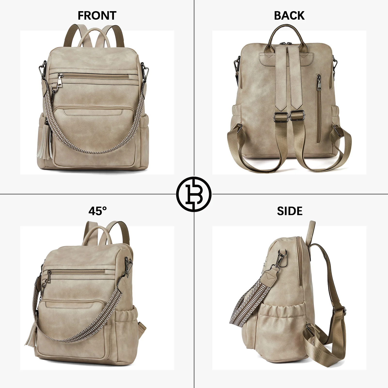 Nombongo Large Convertible Backpack Travel Bag - Two Sizes - Image 49