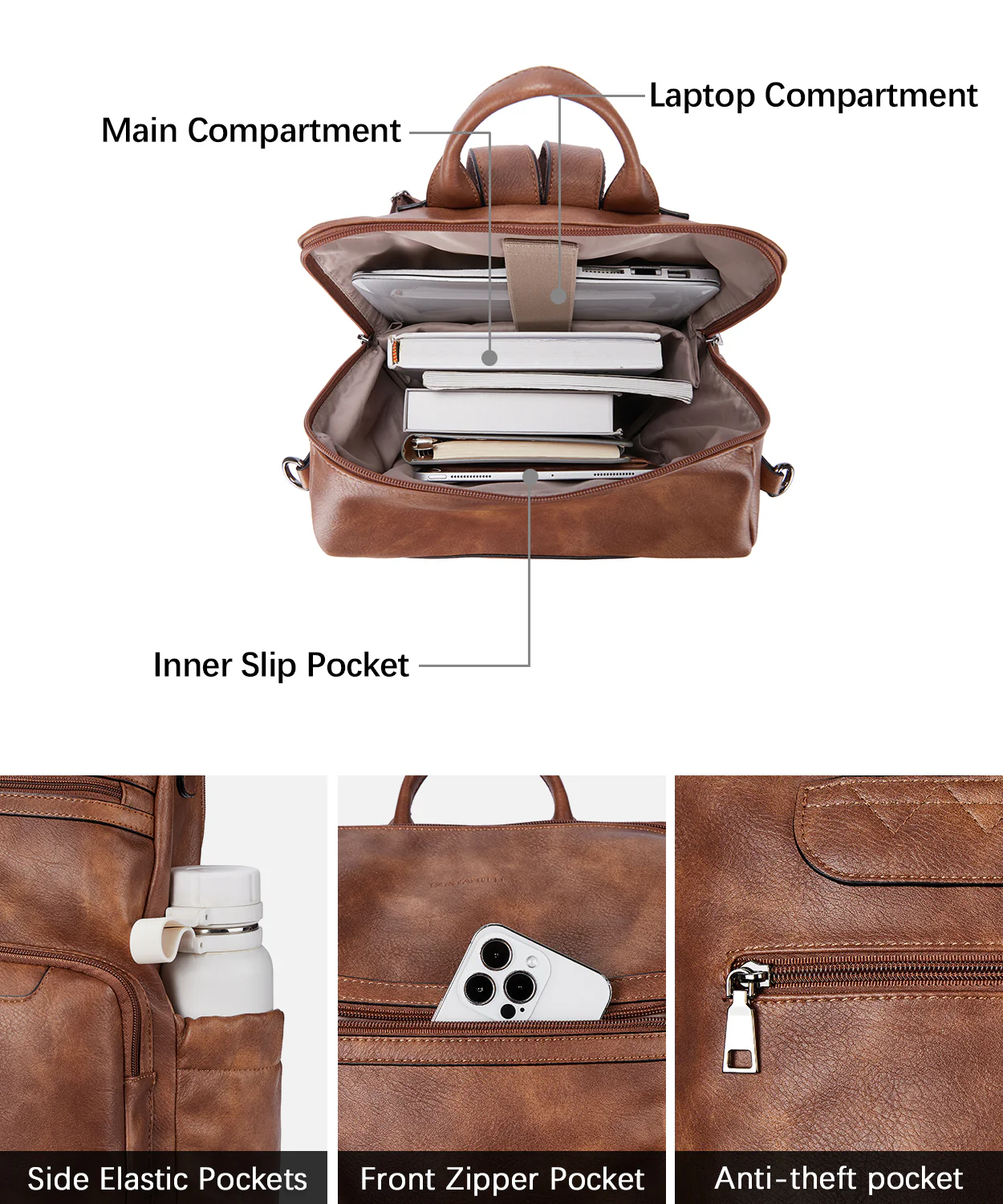 Nombongo Large Convertible Backpack Travel Bag - Two Sizes - Image 59