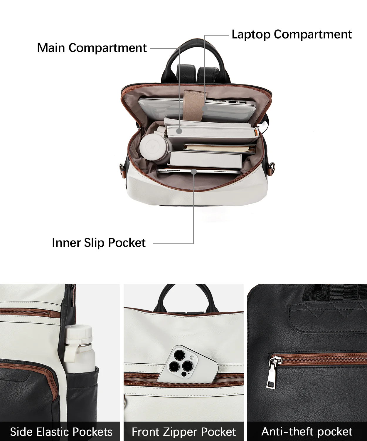 Nombongo Large Convertible Backpack Travel Bag - Two Sizes - Image 66