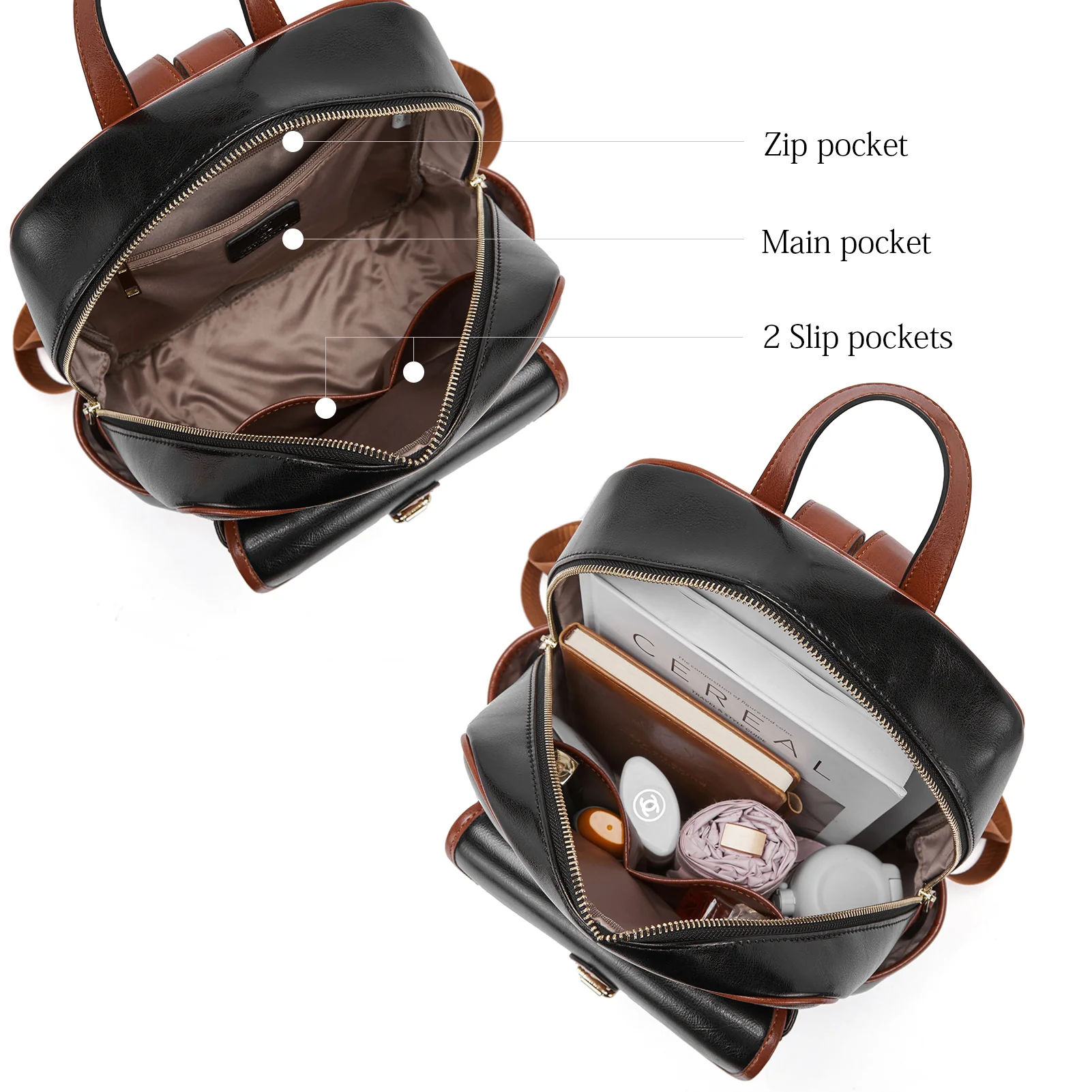 Vrba Leather Book Bag — Talent - Image 4