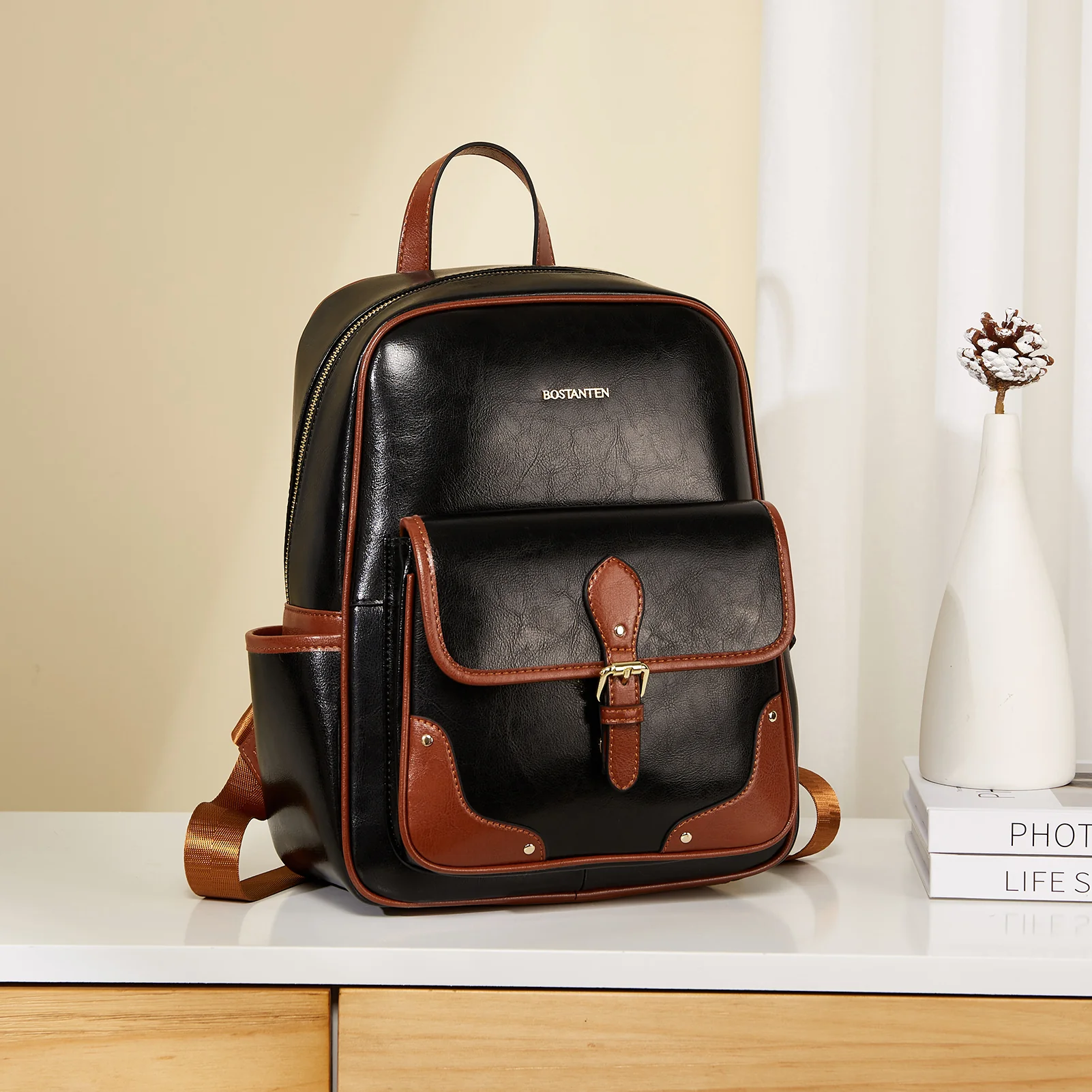 Vrba Leather Book Bag — Talent - Image 8