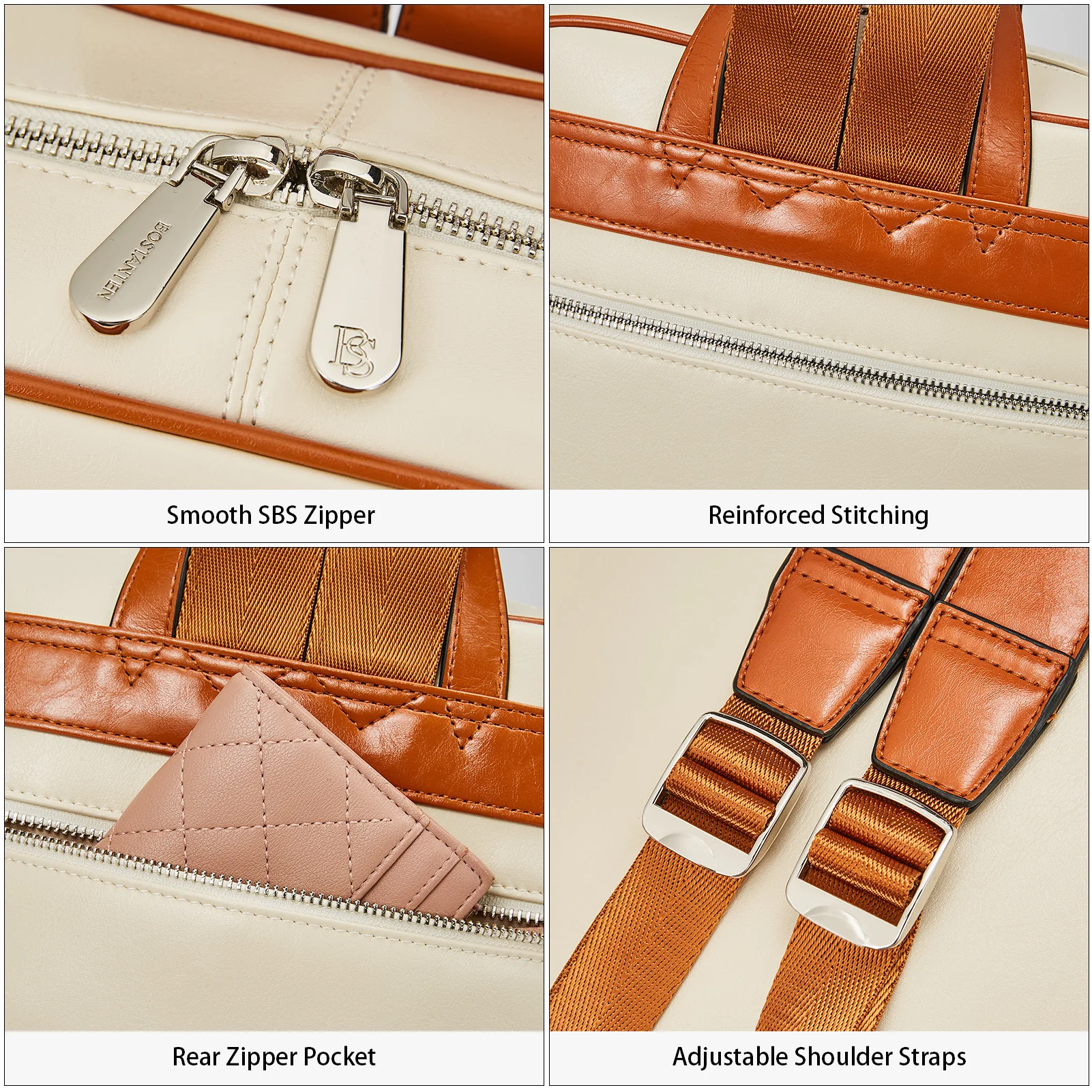 Vrba Leather Handbags Backpack — Creativity - Image 6