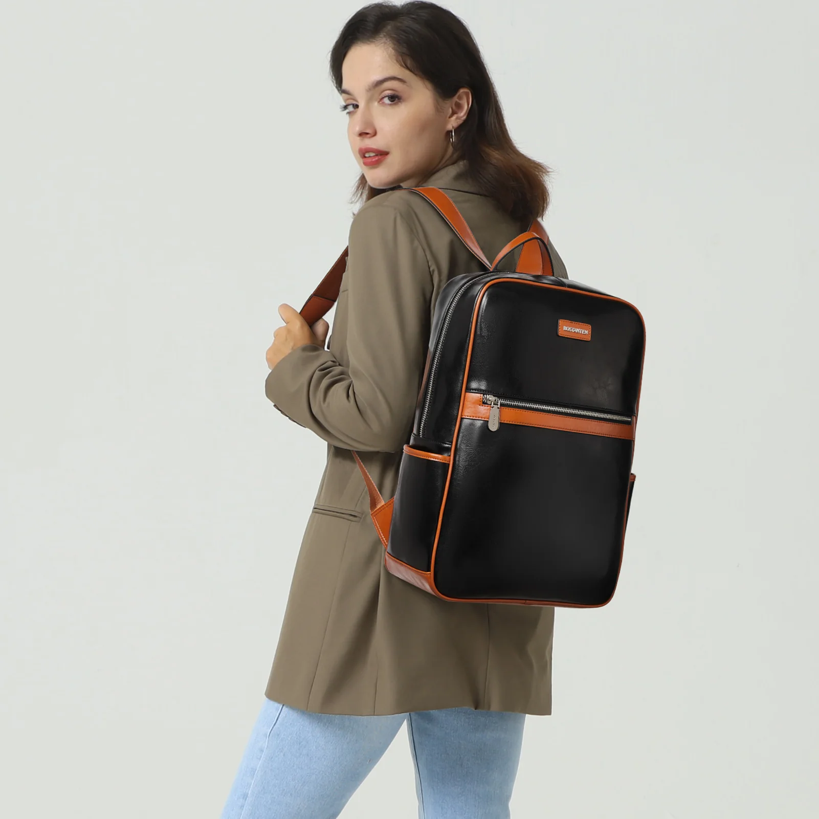 Vrba Leather Handbags Backpack — Creativity - Image 8
