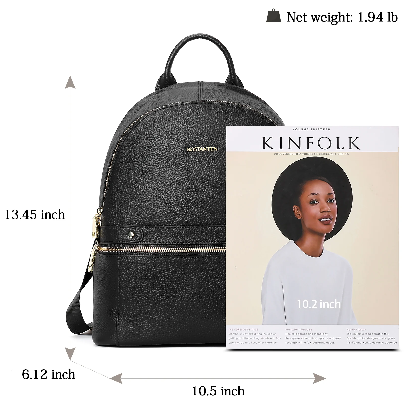 Nombongo Genuine Leather Backpack —College - Image 5