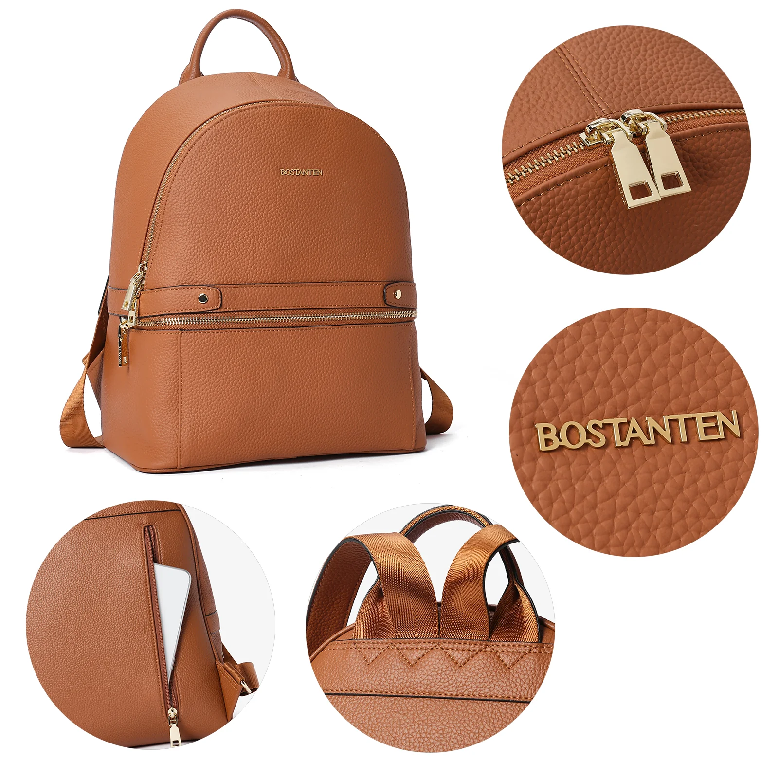 Nombongo Genuine Leather Backpack —College - Image 9