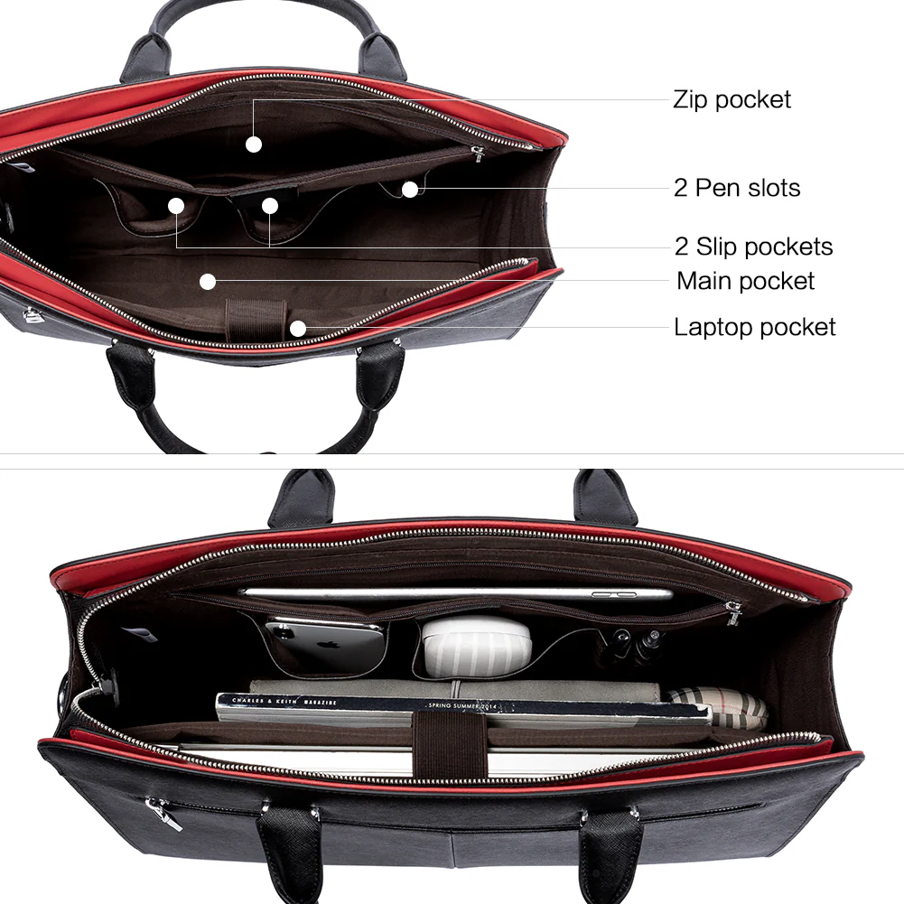 Mizuki Briefcase With Shoulder Strap — Security - Image 11