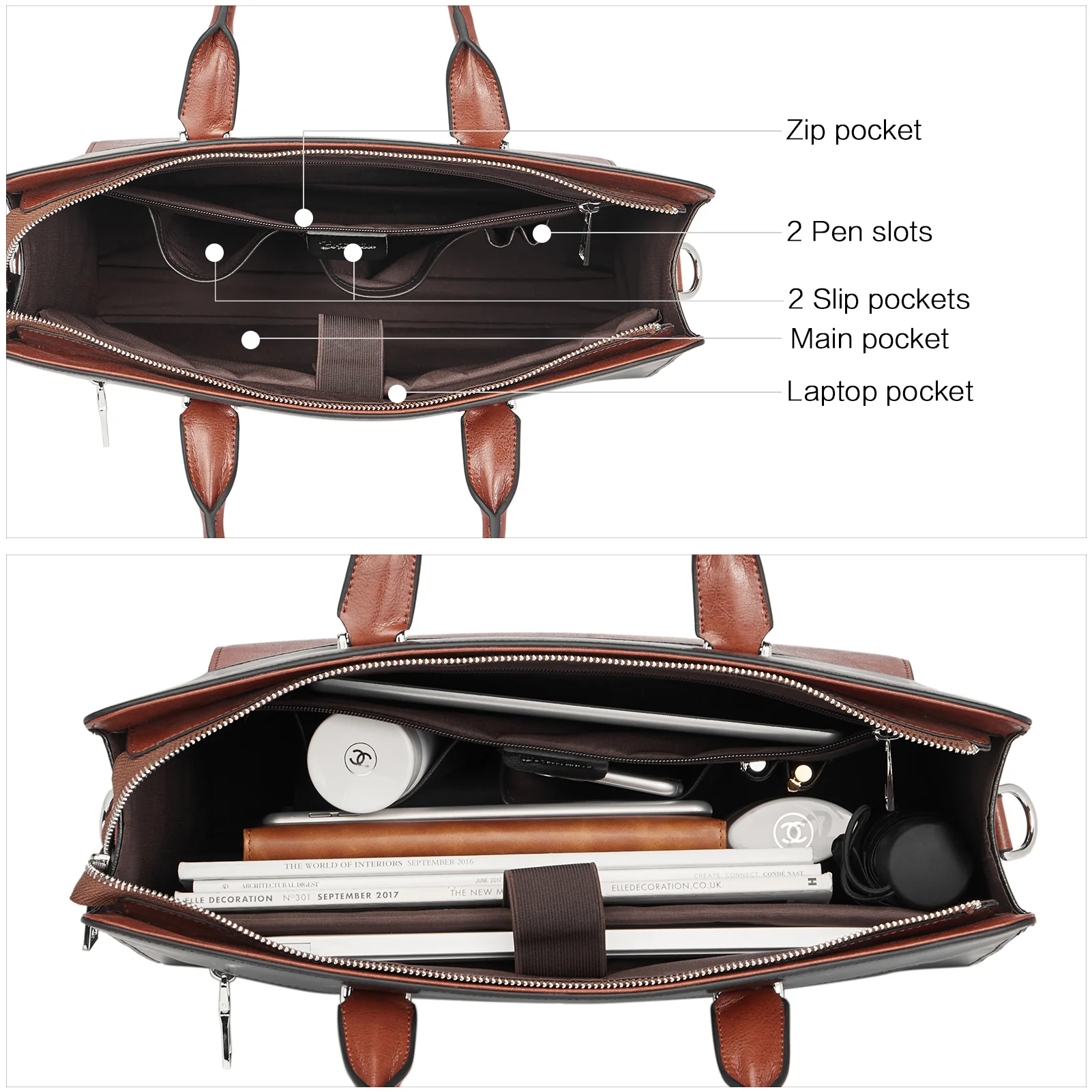 Mizuki Briefcase With Shoulder Strap — Security - Image 19