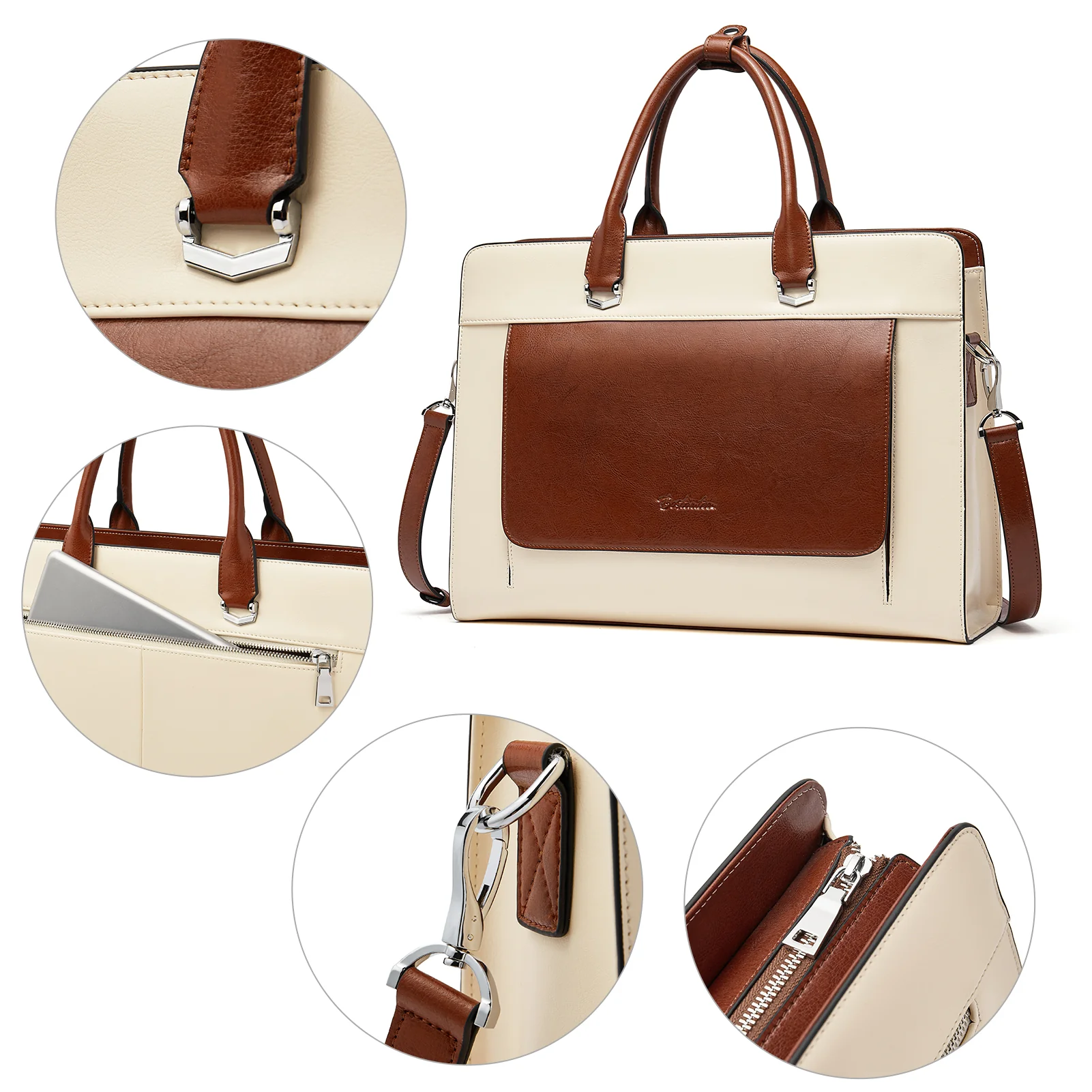 Mizuki Briefcase With Shoulder Strap — Security - Image 5