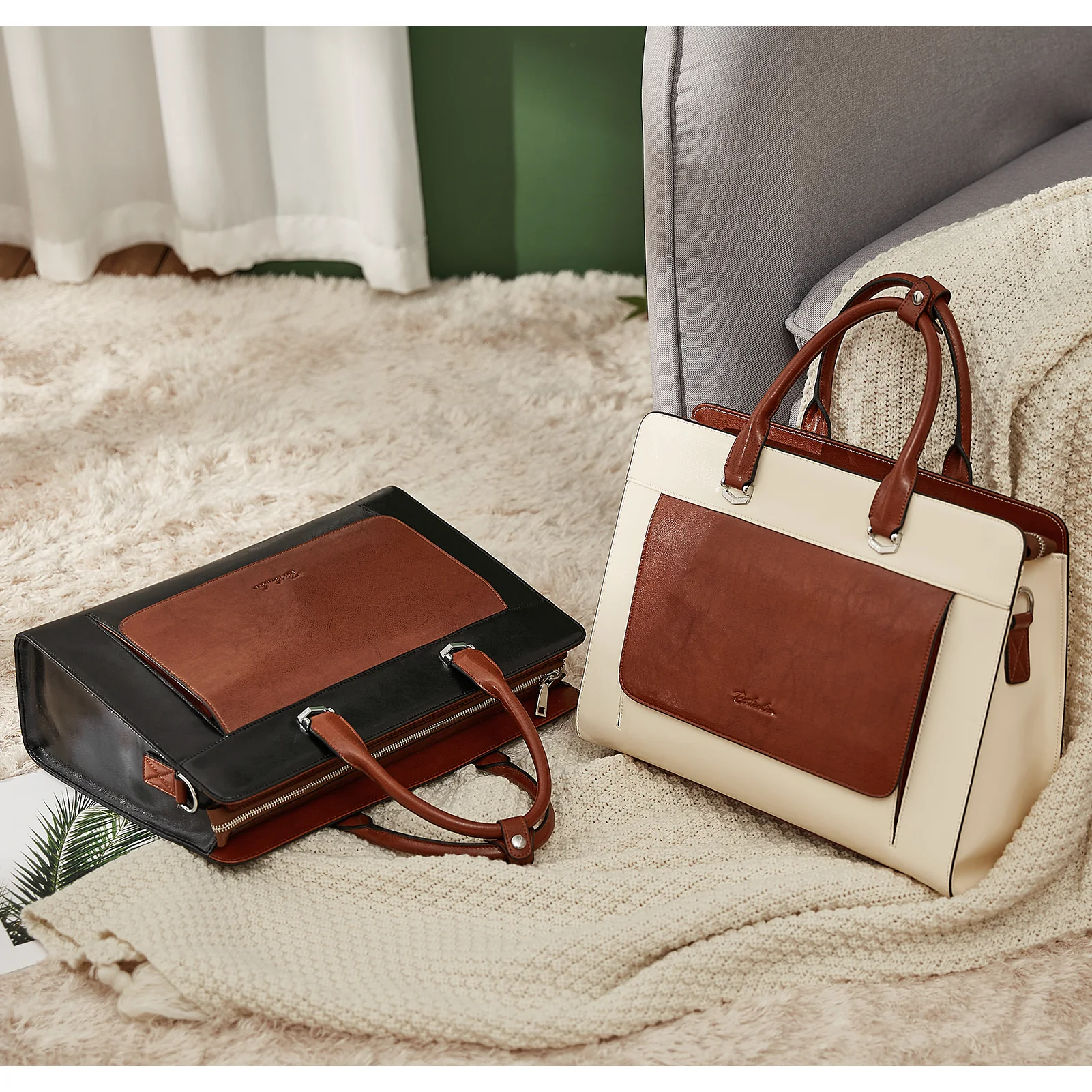 Mizuki Briefcase With Shoulder Strap — Security - Image 6