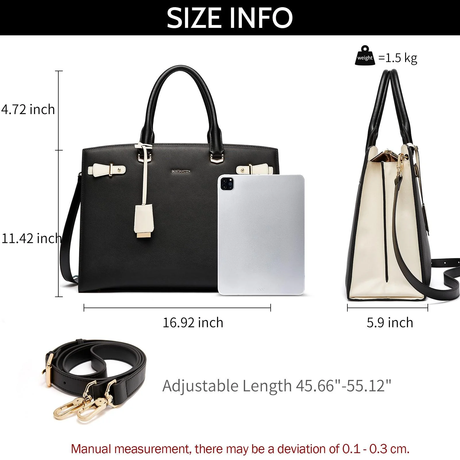 Mizuki Classic Briefcase — Tote Bag - Image 12