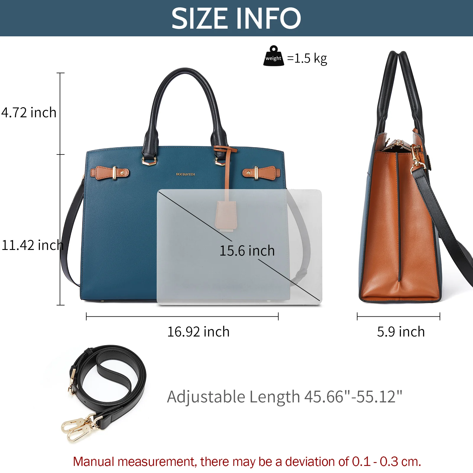 Mizuki Classic Briefcase — Tote Bag - Image 26