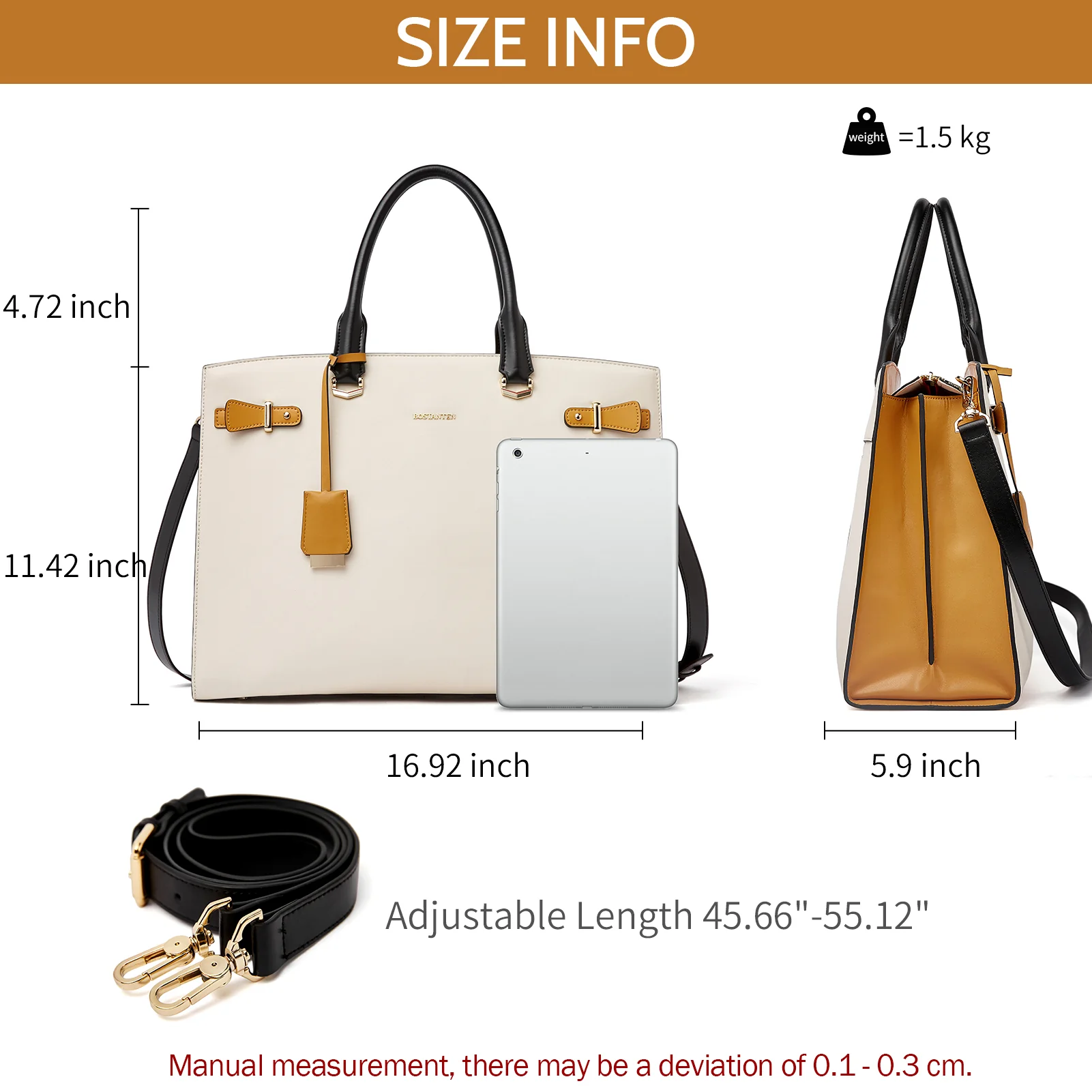 Mizuki Classic Briefcase — Tote Bag - Image 3