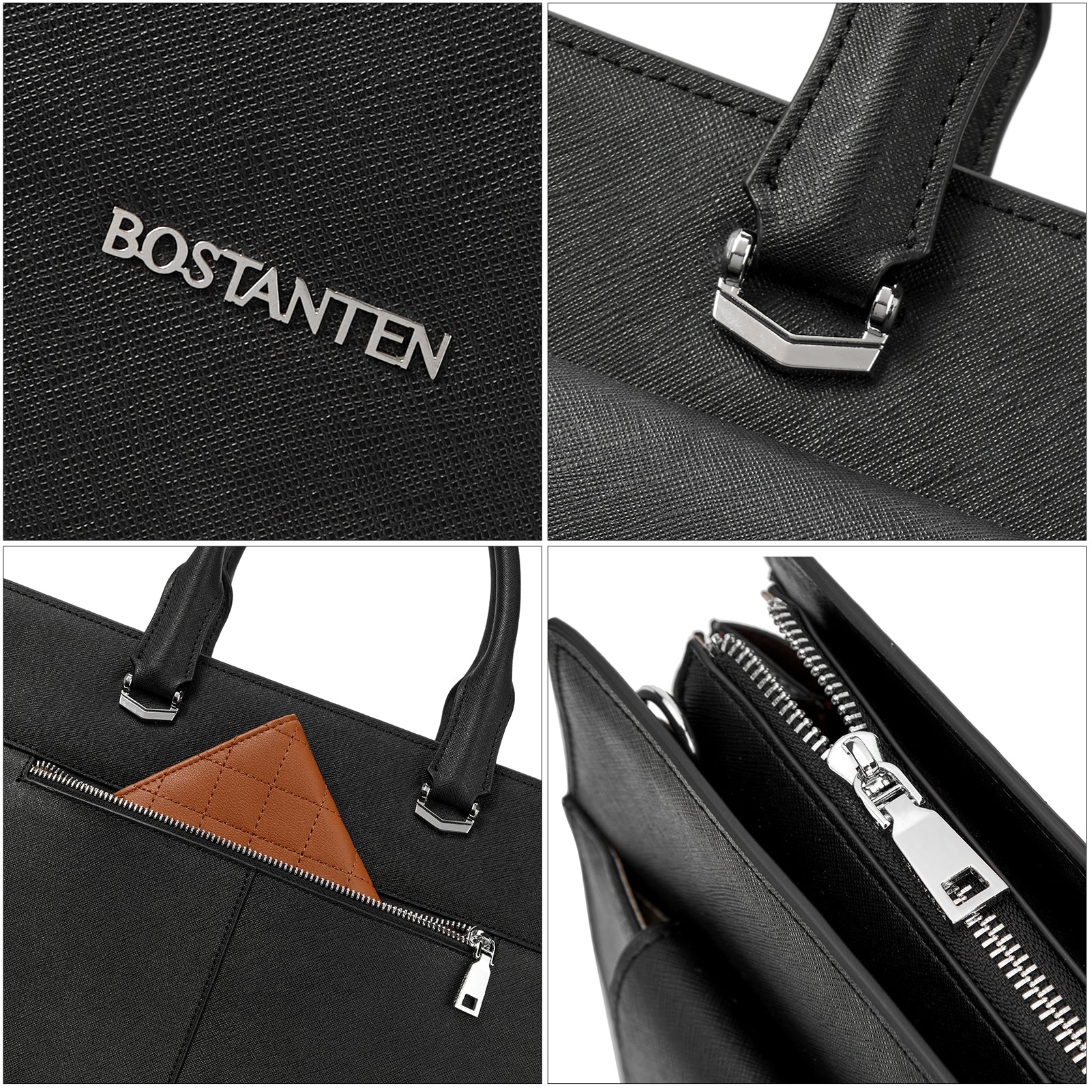 Mizuki Modern-Style Leather Briefcase - Image 27