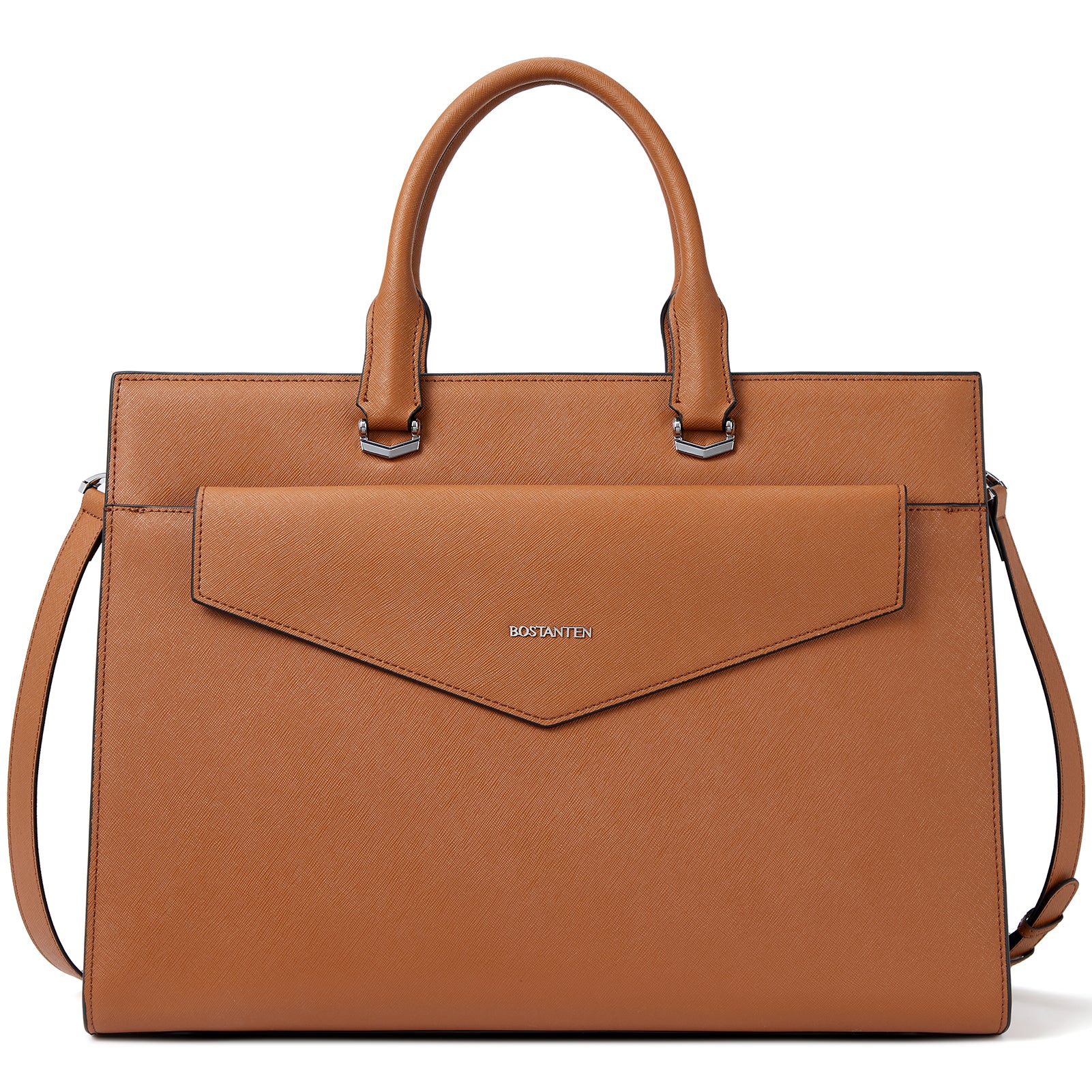 Mizuki Modern-Style Leather Briefcase - Image 8