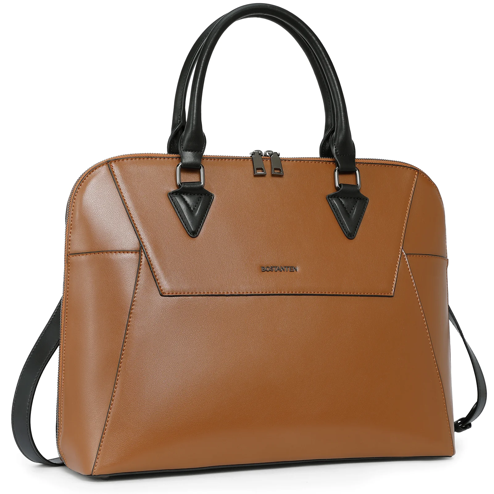 Jasmina  Women's Leather lawyer Briefcase — Henna - Image 11
