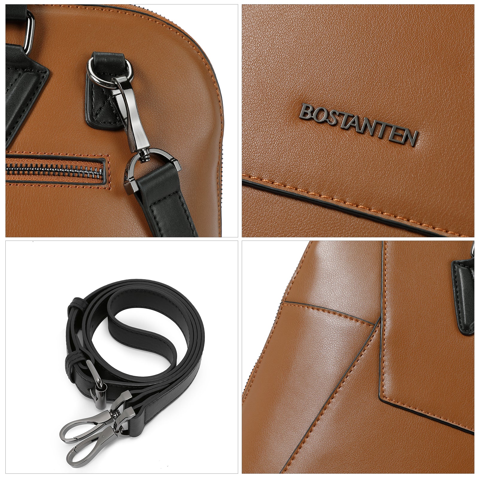Jasmina  Women's Leather lawyer Briefcase — Henna - Image 12