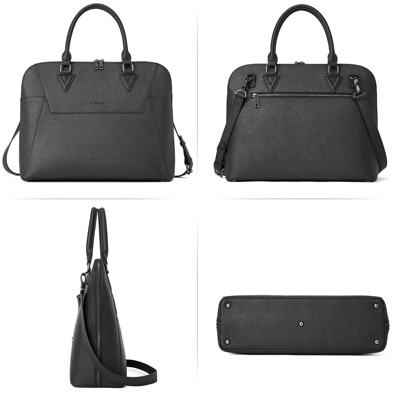 Jasmina  Women's Leather lawyer Briefcase — Henna - Image 5
