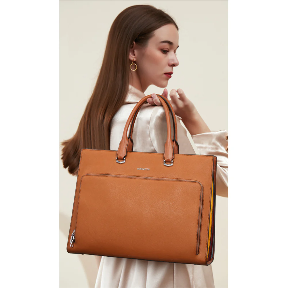 Machk Women's Briefcase Tote — Classic Black Design - Image 6