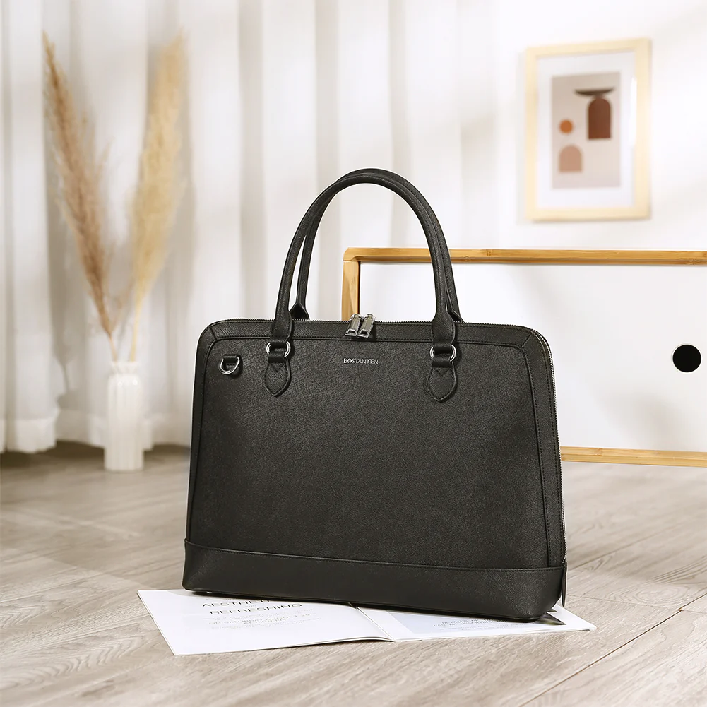 Jasmina  Genuine Leather Computer Briefcase —Low-key - Image 4