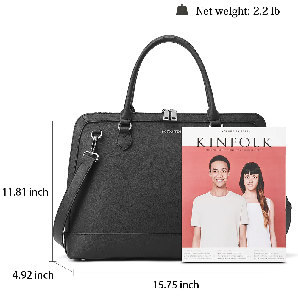 Jasmina  Genuine Leather Computer Briefcase —Low-key - Image 5