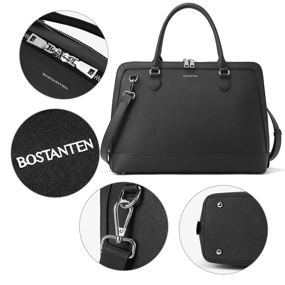 Jasmina  Genuine Leather Computer Briefcase —Low-key - Image 8