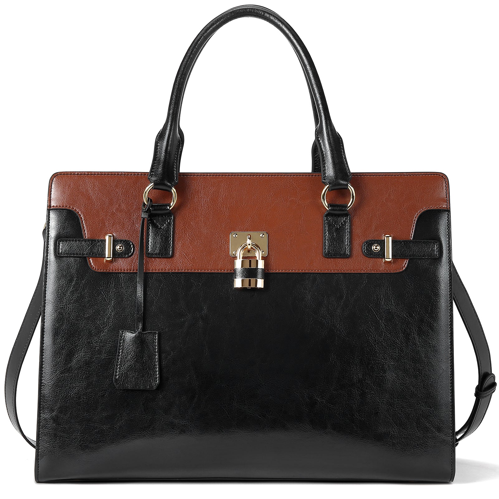 Machk Vintage Style Leather Briefcase — Fashion Everlasting - Image 10