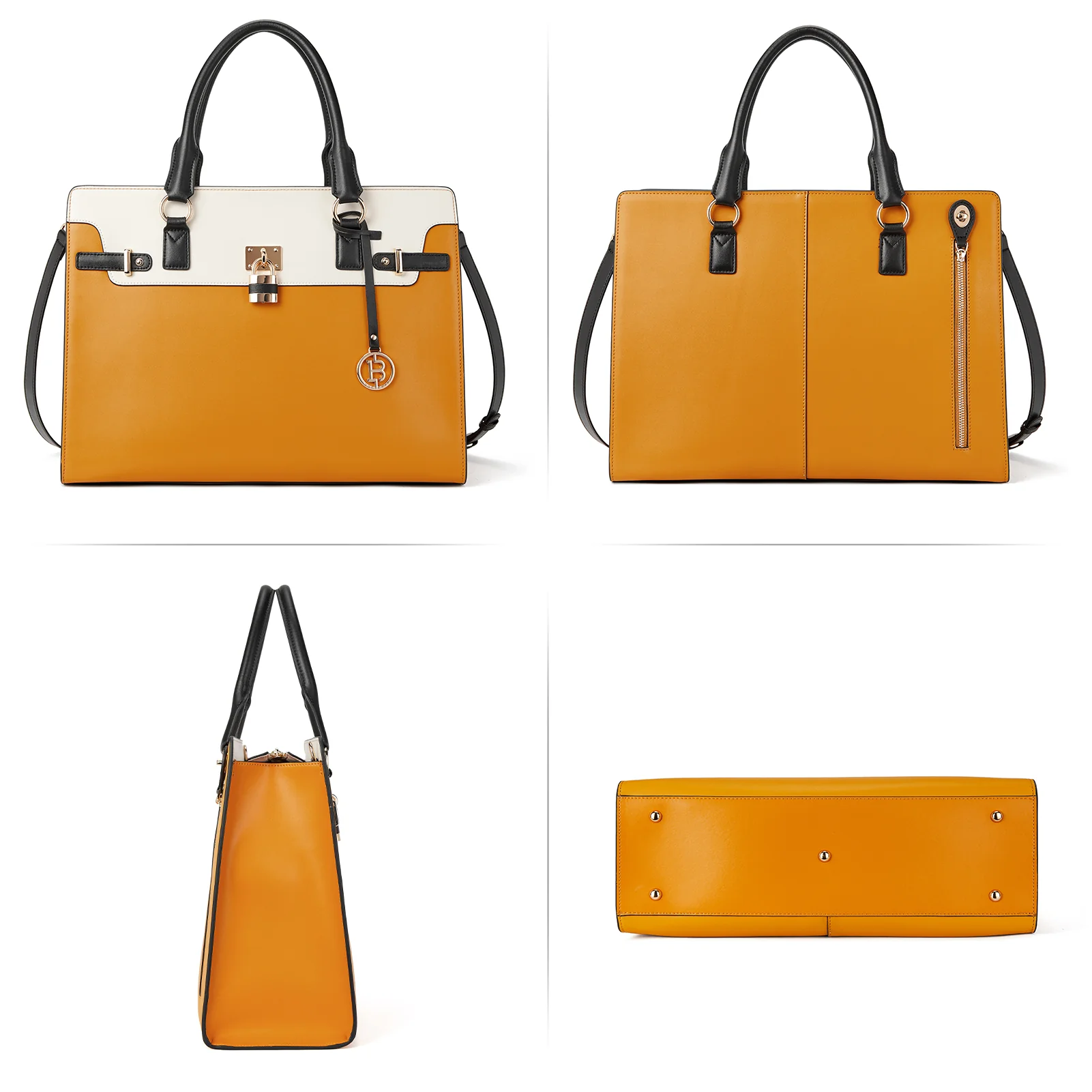 Machk Vintage Style Leather Briefcase — Fashion Everlasting - Image 27