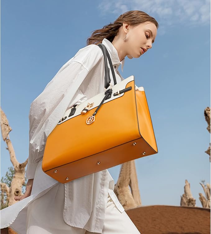 Machk Vintage Style Leather Briefcase — Fashion Everlasting - Image 31