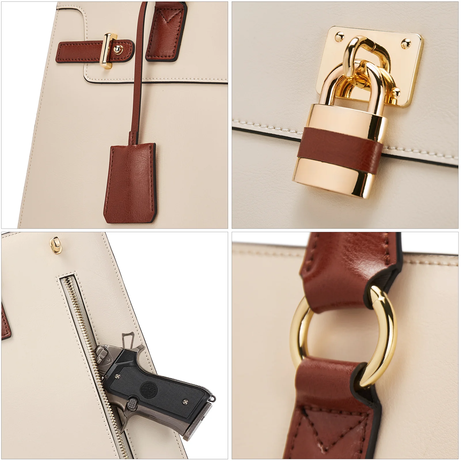 Machk Vintage Style Leather Briefcase — Fashion Everlasting - Image 6